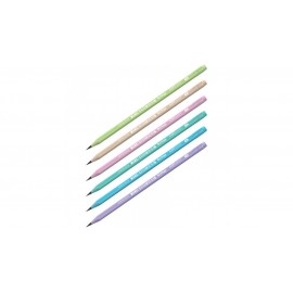 Карандаш ч/г Berlingo "Flexy Pastel" HB, с ластиком, трехгранный, заточен., пластиковый, ПВХ-бокс BP01014