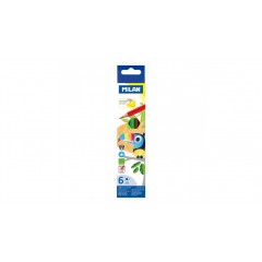 Карандаши Milan, 6цв., заточен., картон, европодвес, арт. 7221106