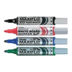 Набор маркеров д/д "Maxiflo" Pentel 4 шт., ассорти, MWL5M-4