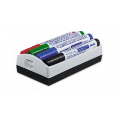 Набор маркеров для доски M46004G00, с губкой, 4 цв., 2-3 мм, GRANIT