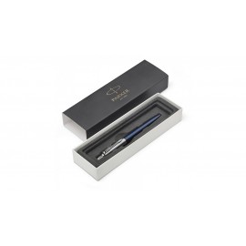 Ручка шариковая JOTTER Royal Blue CT, синий корпус из нерж.стали, колпачок и клип из нерж.стали,син черн M, арт. PARKER-1953186