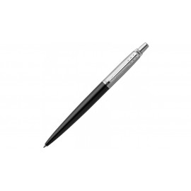 Ручка шариковая JOTTER Bond Street Black CT, черный корпус из нерж.стали, колпачок и клип из нерж.стали,син черн M, арт.PARKER-1953184