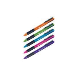Ручка шариковая автоматическая Berlingo "Multicolor" 4 цв., 0,7мм, ассорти, арт. CBm_07180