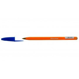 Ручка шариковая Silwerhof ORANGE 1465258, 0.7мм шестигр. корпус пластик 1цв. синие чернила