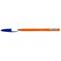 Ручка шариковая Silwerhof ORANGE 1465258, 0.7мм шестигр. корпус пластик 1цв. синие чернила