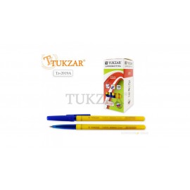 Ручка шариковая, 0,7 mm, цвет чернил - СИНИЙ, желтый корпус, арт. TZ 2019 A