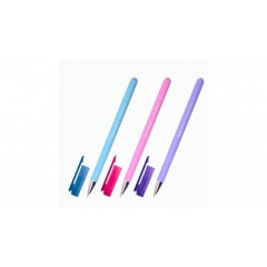 Ручка шариковая масляная BRAUBERG "FRUITY Pastel", СИНЯЯ, soft-touch, узел 0,7 мм, линия письма 0,35 мм, 142958