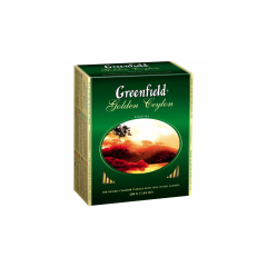 Чай черный пакетированный "Greenfield" Голден Цейлон, 100 пакетиков