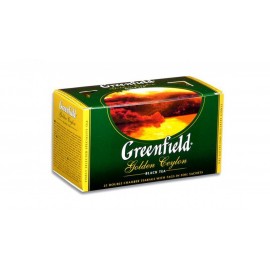 Чай черный пакетированный "Greenfield" Голден Цейлон, 25 пакетиков
