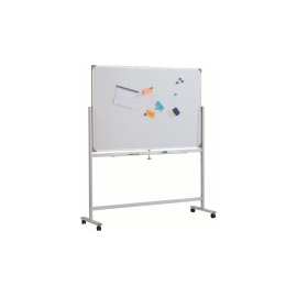 Доска магнитно-маркерная двусторонняя вращ-ся Classic Boards BMD1512-E7, 150х120 см, мобильная на колесиках, арт. E71512